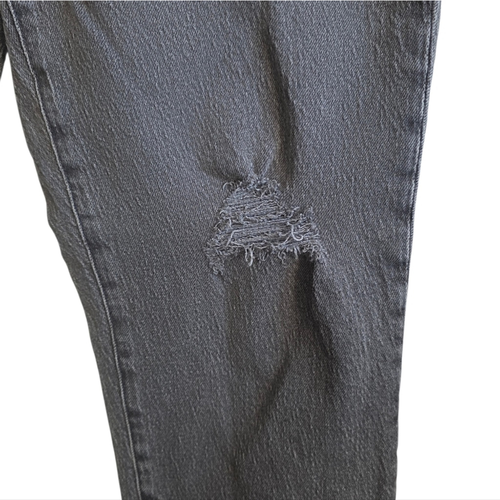 Madewell High Rise Black Distressed Straight Leg Jeans The Perfect Vintage Jean - Picture 4 of 12